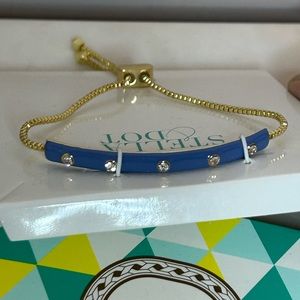 Stella&Dot Periwinkle Enamel Bracelet  - New In Package/Never Worn/Display Only